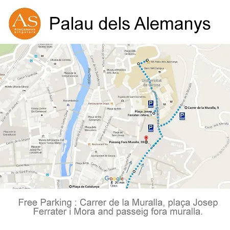 アパートホテル As Palau Dels Alemanys Boutique Monument ジローナ